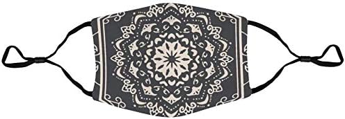 Promini Comfortable Polyester Face Mask With Filter Element Washable And Reusable Decorative Pattern Color Anti Dust Mask Mouth Mask Protective Mask for Adults And Teens