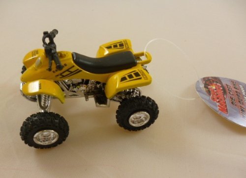 Street Machines 6cm Die Cast Metal Mini Quad Bike With Pull Back Power- YELLO...
