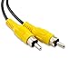 OLLGEN RCA Video Cable,Digital Audio Coaxial Cable with Male to Male Single Plug,A/V Extension Cord for Subwoofer Car Rear View Parking Buckup Camera,5M/16Feet