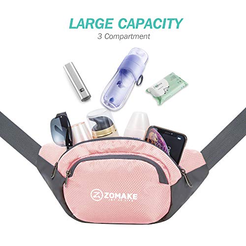 image for ZOMAKE Fanny Pack Water Resistant Waist Bag Hip Bum Bag for Men and Wo
