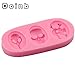 Doinb 7pcs/Set Halloween Skull Witch Candy Cake Pastry Fondant Silicone Molds GJM-9100
