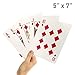 Giant Playing Cards 5x7 � Novelty Jumbo Cards for Kids, Teens or Seniors � Large Print � Poker Full Deck of Cards