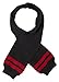 Sportoli Men's and Boys' Kids 3-Piece Striped Knit Cold Weather Accessory Set Warm Fleece Lined Pull On Hat Scarf and Gloves