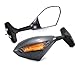 2X Carbon Style Integrated LED Turn Signal Light Blinker Side Marker Rearview Side Mirror for Racing Bike Suzuki SV650