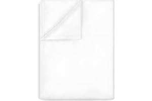 Lirex Flat Sheet, Twin Size Extra Soft Brushed Microfiber Flat Sheet, Machine Washable Wrinkle Free Breathable (White, Twin)