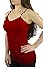 Belle Donne- Womens Cami Dress Spaghetti Adjustable Straps Lace Trim Solid Cami - Burgundy/Large
