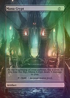 Mana Crypt - Casual Play Only - Customs Altered Art Foil