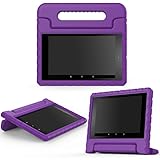 MoKo Case for All-New Amazon Fire HD 8 (2016 6th Generation) - Kids Shock Proof Convertible Handle Light Weight Protective Stand Cover Case for Fire HD 8 Tablet (6th Gen, 2016 release Only), PURPLE