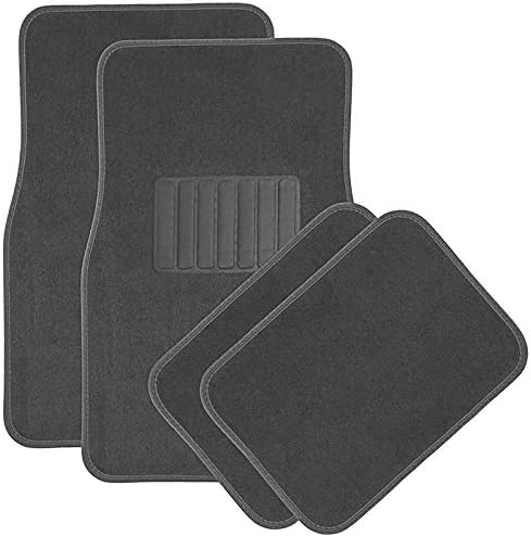 Johns FME-13 (3pc Set) Brown Carpet Auto Floor Mats with Heel Pad