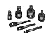 ARES 28000 - Impact 3-Inch Extension and Socket Adapter Set - Includes 3-Inch Extensions in 1/4-Inch Drive, 3/8-Inch Drive, and 1/2-Inch Drive, 2 Adapters, and 2 Reducers