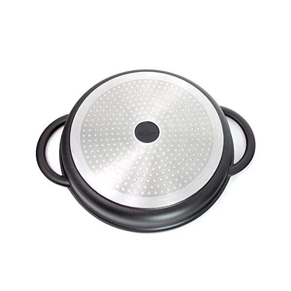 Jean-Patrique-The-Whatever-Pan-Cast-Aluminium-Griddle-Pan-with-Glass-Lid-106-Diameter-Induction-Compatible-Non-Stick Jean-Patrique The Whatever Pan Cast Aluminum Griddle Pan for Stove Top - Lighter Than Cast Iron Skillet Pancake Griddle…