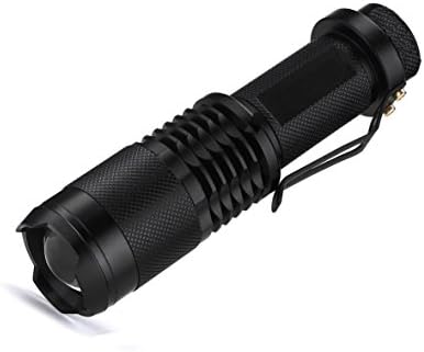 Cifosky C9 Orignal Cree XM-L2 U2 LED 1000 Lumen Zoomable Single Mode 18650 Rechargeable Mini Flashlight With Clip &amp; Strap