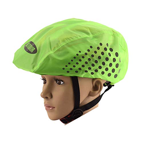 JVSISM Reflective Bike Helmet Cover High Visibility Waterproof Bicycle Helmet Rain Cover MTB Road Bicycle Ride Gear