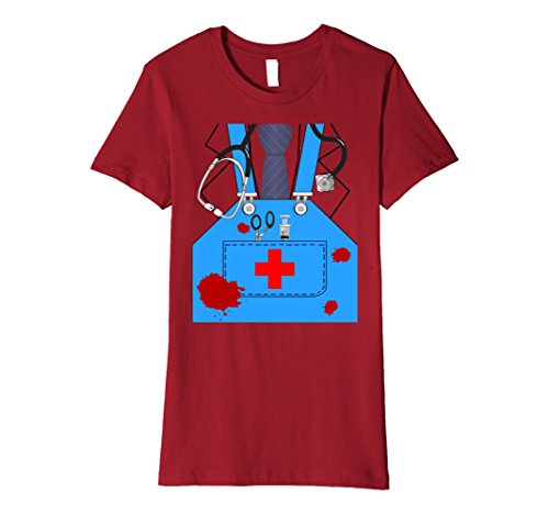 Bloody Surgeon Doctor Halloween Costume Premium T-shirt