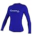 O'Neill UV Sun Protection Womens Basic Skins Long Sleeve Crew Sun Shirt Rash Guard, Tahitian Blue, X-Large
