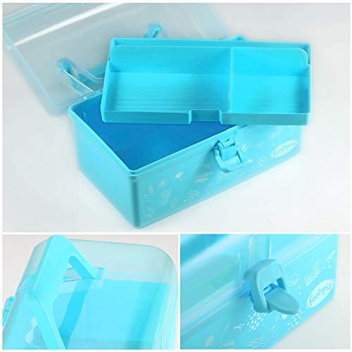 Funtopia Plastic School Supply Box, Art and Craft Storage Box, Tool Box