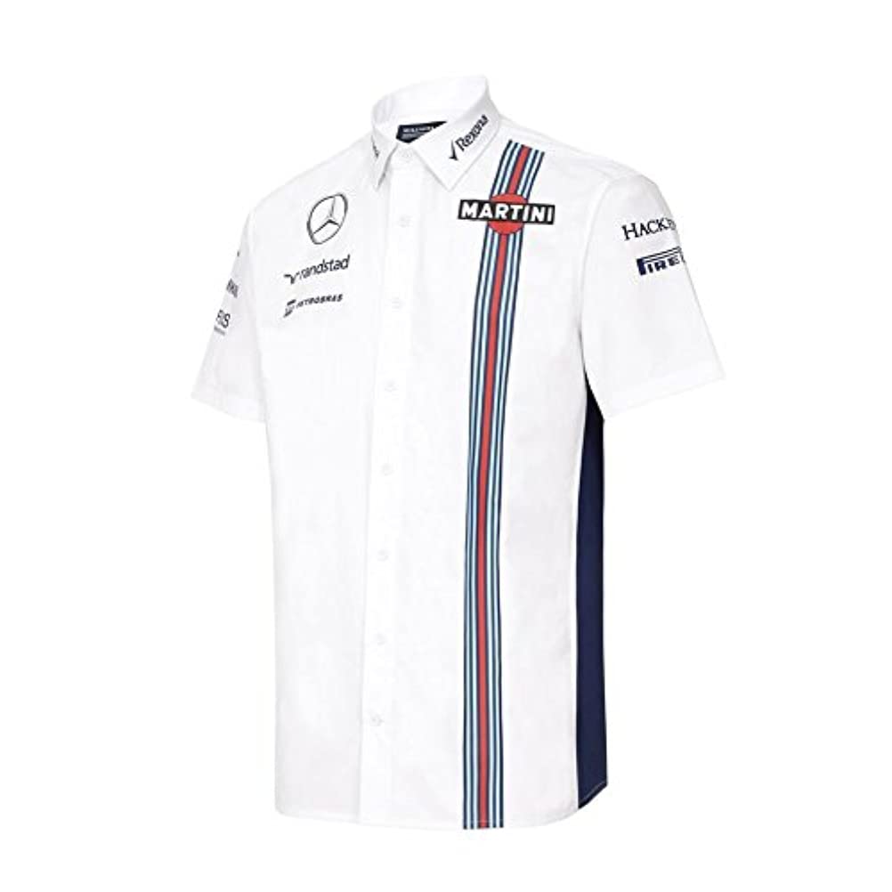 2016 WILLIAMS MARTINI RACING SHIRT White Mens (S) Chest 34-36 inches