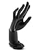 WERSHOW Resin Lotus Flower Ring and Bracelet Artcraft Hand Display Rack(Lotus Hand Model,Black)