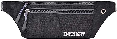 ENKNIGHT Big RFID Money Belt for Travel Running Waist Pack Fanny Pack