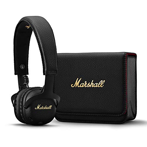 Marshall Mid ANC Active Noise Cancelling On-Ear Wireless Bluetooth Headphone, Black (04092138)
