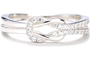 STORYJEWELLERY The Love Between Mother and Daughter is Forever Mother Daughter Ring, Story Jewellery Mother Daughter Knot Ring for Women, Daughter Gifts from Mom, Friend Gifts for Women, Best Friend Rings, Friendship Rings