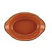 Rachael Ray Cucina Stoneware 12-Ounce Oval Au Gratin, Pumpkin Orange -