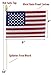 Hand Held American Flags on Sticks 60-Pack 4”x6” Made in USA, Sold by Vets, American Quality, Vivid Colors, Rain Proof, Kid-Safe Spear Top. Perfect for Parades, Scout Troops, Returning Servicemen