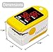 FaceLake Child Pulse Oximeter Blood Oxygen Saturation Monitor, Neck/wrist Cord, Batteries included, Yellow