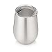 Vacuum Insulated Wine Glasses with Lids - Stainless Steel Stemless Wine Cups - Set of 2 Wine Tumblers with Clear Lids - 12 Oz - Shatterproof - BPA Free Healthy Choice - Best Value - By Avito