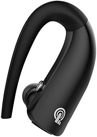 Bluetooth Headset V4.1, Ultralight Wireless Earpiece Noise Cancelling Sweatproof Earphone Earbuds (Black)