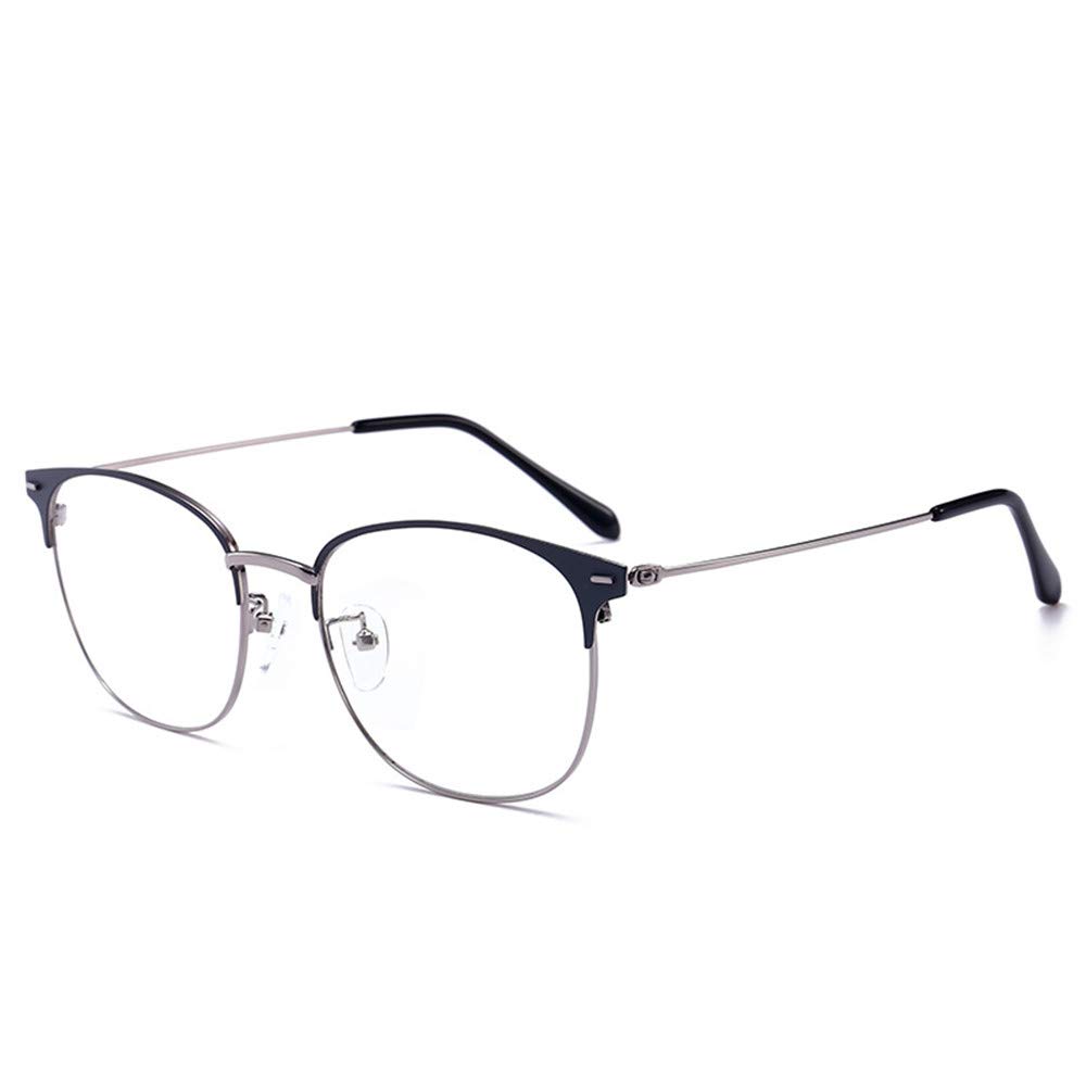 LNTICB® Blue Light Blocking Glasses Computer Reading Glasses Vintage Metal Frame Eyeglasses Clear Lens Filter UV Light Anti Fatigue Lightweight Professional for Men Women — image 1