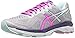 ASICS Women's Gel-Kayano 23 Running Shoe, Silver/Pink Glow/Parachute Purple, 7.5 M US