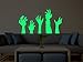 Marsway Halloween Decor Creative PVC Luminous Wall Sticker Fluorescent Decorative Night Glow Decal for Halloween Party (Ghost Hand)