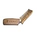 Folding Sandalwood Comb by Groom Houzz - Anti-Static Styling Comb for Men - Perfect Beard Shaper