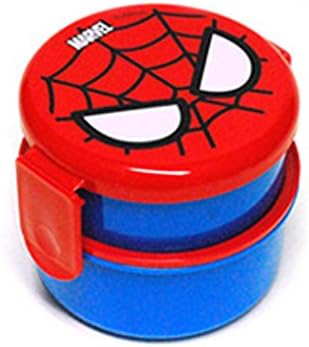 Marvel Spiderman Lunch Box For Kids 2 layer Avengers Bento with Fork