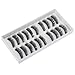 30 Pairs Black Long & Thick Reusable False Eyelashes Fake Eye Lash for Makeup Cosmetic - 3 Kinds of Style by NYKKOLA