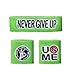 WWE John Cena T-shirt , Cap , Sweatbands strong Wristbands 5 Piece Set Wrist RAW (XS, green)