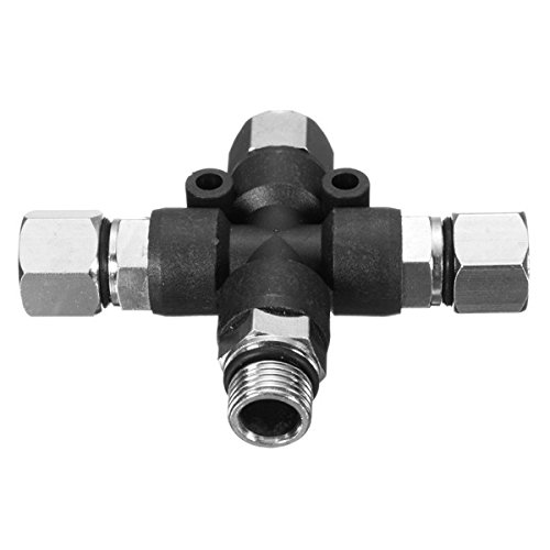 CoCocina 3 Way 1/8 Inch Airbrush Air Hose Manifold Adaptor Splitter Tattoo Spray Connector