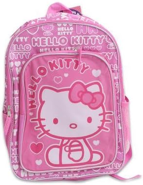 Backpack - Hello Kitty - Hearts Pink (16" School Bag)