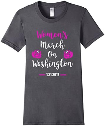 Women's Women's March on Washington T Shirt- Women's March Shirt Medium Asphalt