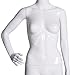Giantex Female Mannequin Stand Dress Form Full Body Plastic Display Head Turns Dress Form (White, One Hand On Hip Mannequin)