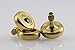 Lambda Solid Brass, Stainless Tipped Spinning Top