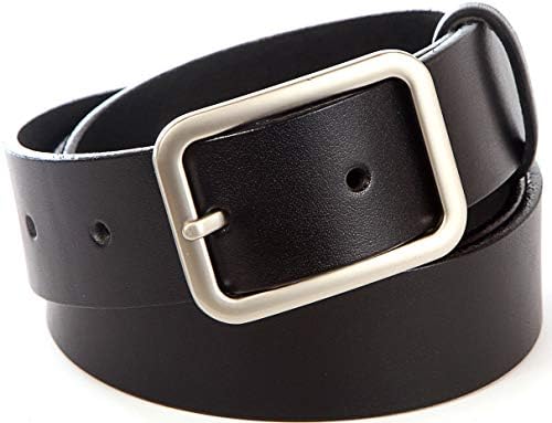 Heavy Duty Leather Belt - 100% Thick Solid Cow Leather. Durable and strong.
