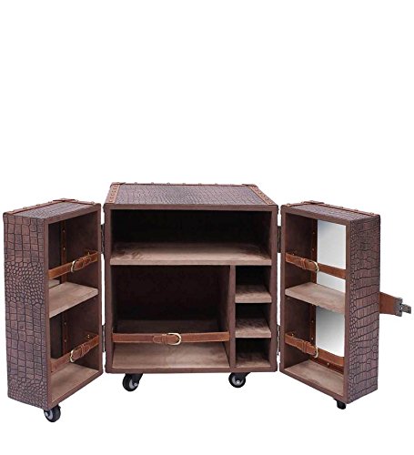 Artikle Leather Bar Cabinet