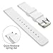 KDM Rubber Watch Band Pack of 2-18mm 20mm 22mm Silicone Quick Release Watch Strap Stainless Steel Buckle