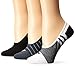 adidas Women's Superlite Super No Show Sock (3-Pair), White/Black Black/Bold Onix Bold Onix/White/Black, Medium, (Shoe Size 5-10)
