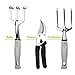Energup 9 Piece Garden Tools Set Gardening Gifts Tools with Garden Gloves and Garden Tote Garden Trowel Pruners and More - Vegetable Herb Garden Hand Tools with Storage Tote