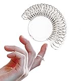 Finger Ring Sizers Set, Metal Ring Size Measuring Tools for Men’s Women’s Jewelry Making, Rings Gauge Sizing Tool with 27 PCS US Size 0-13 with Half Size