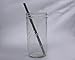 Long Safer Rounded End Stainless Steel Metal Straws for Large Cups, Tall Glasses, or Quart Mason Jars (4 Pack + Cleaning Brush + Bag)