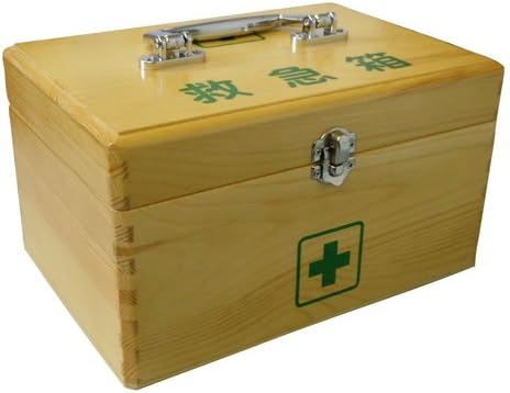 Amazon リーダー木製救急箱 Lサイズ 日進医療器 救急箱 救急セット